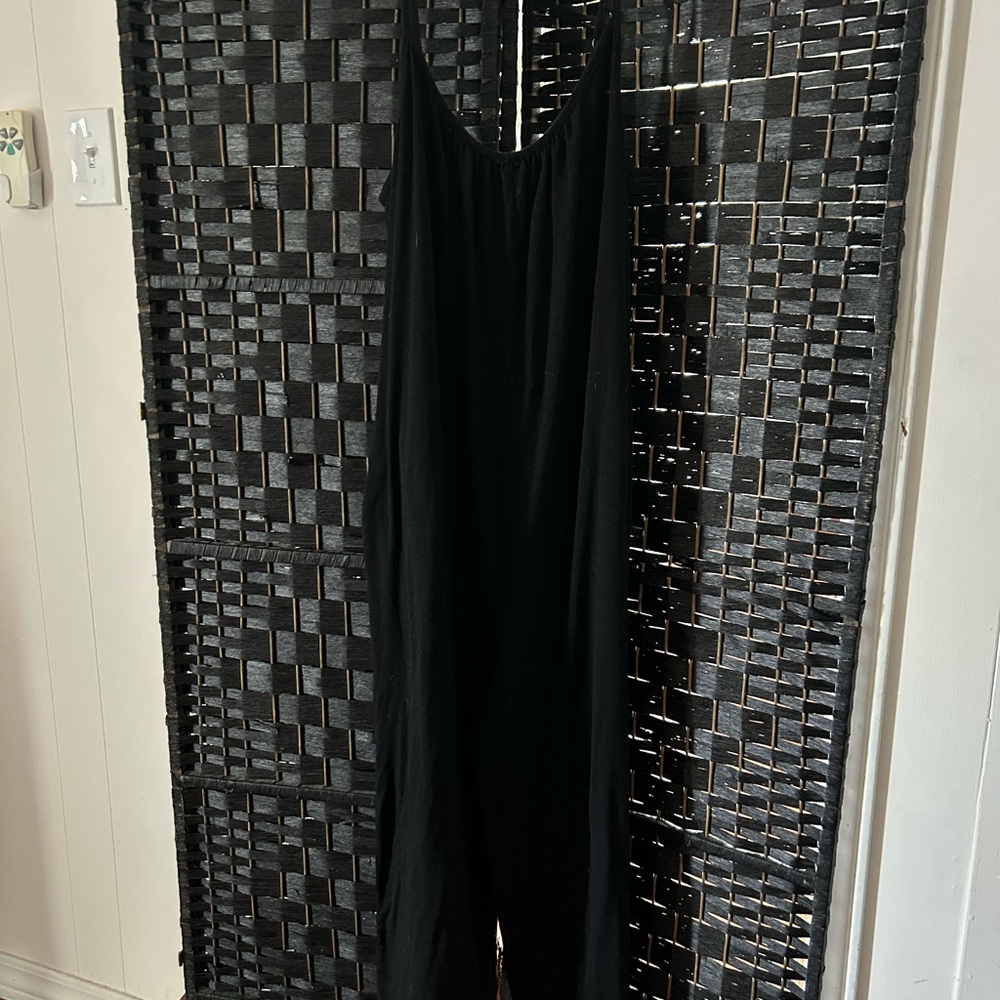 Black Sleeveless Jumpsuit